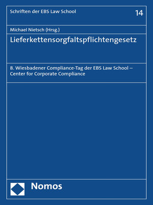cover image of Lieferkettensorgfaltspflichtengesetz